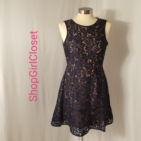 Banana Republic Blue Lace Dress..Sz 00P
